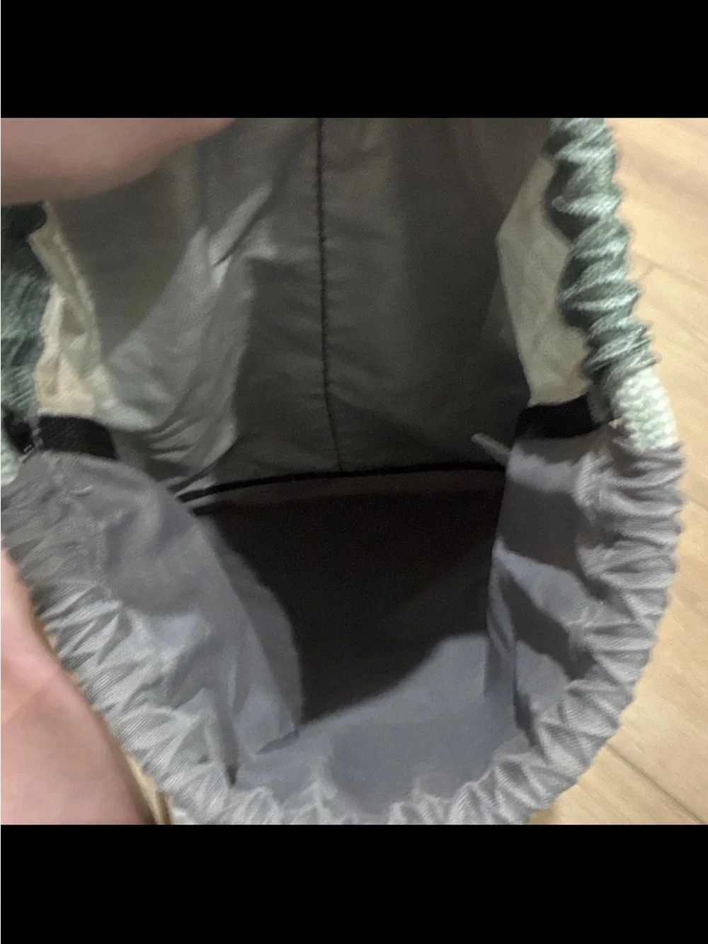 adidas Gray and White Drawstring Belt Bag
